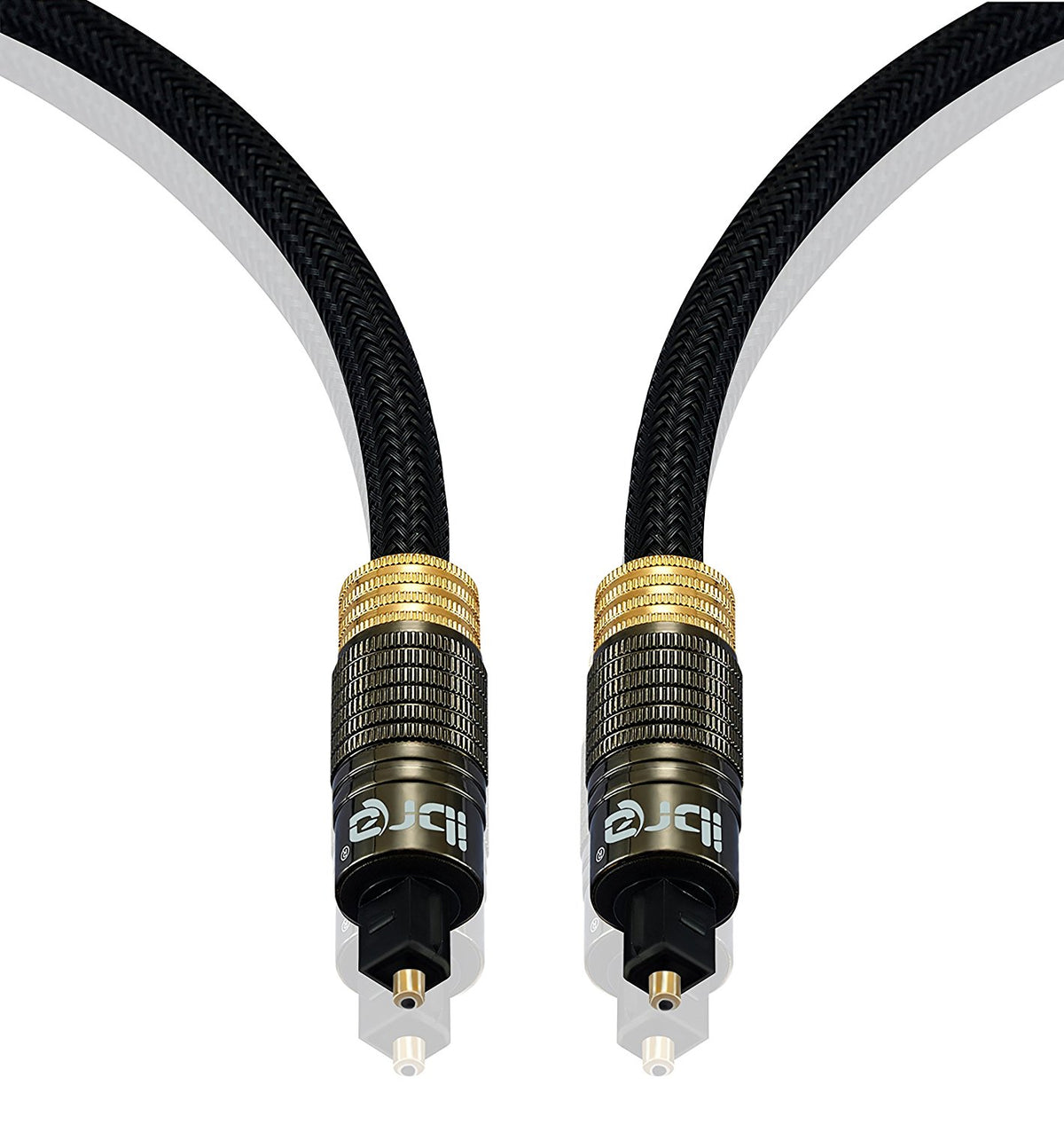IBRA Muzil Gold 1M - Digital Optical Cable | Toslink / Audio Cable | Fibre Optic Cable | Suitable for PS3, Sky, Sky HD, LCD, LED, Plasma, Blu-ray, AV Amps