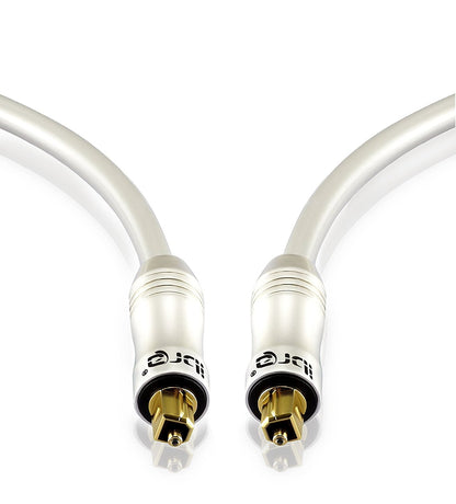 IBRA PEARL 3M - Digital Optical Cable | Toslink / Audio Cable | Fibre Optic Cable | Suitable for PS3, Sky, Sky HD, LCD, LED, Plasma, Blu-ray, AV Amps