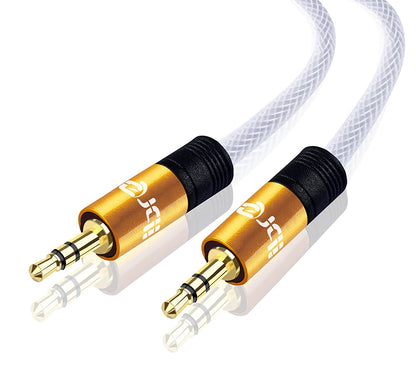 Aux Cable 7.5M 3.5mm Stereo Pro Auxiliary Audio Cable - for Beats Headphones Apple iPod iPhone iPad Samsung LG Smartphone MP3 Player Home / Car etc - IBRA Orange