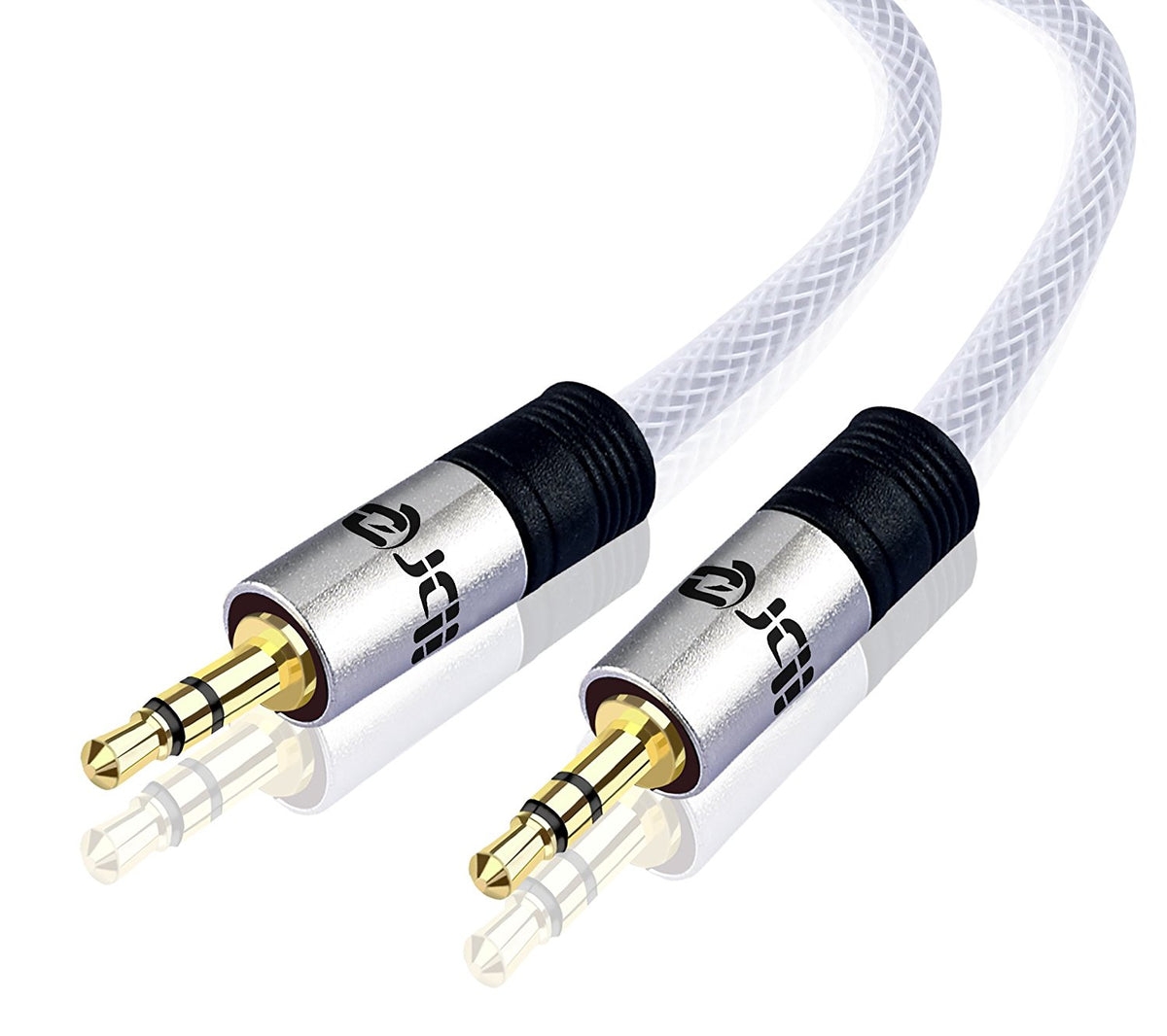 3.5mm Stereo Jack to Jack Audio Cable Lead Gold 1.5m- IBRA Silver Series