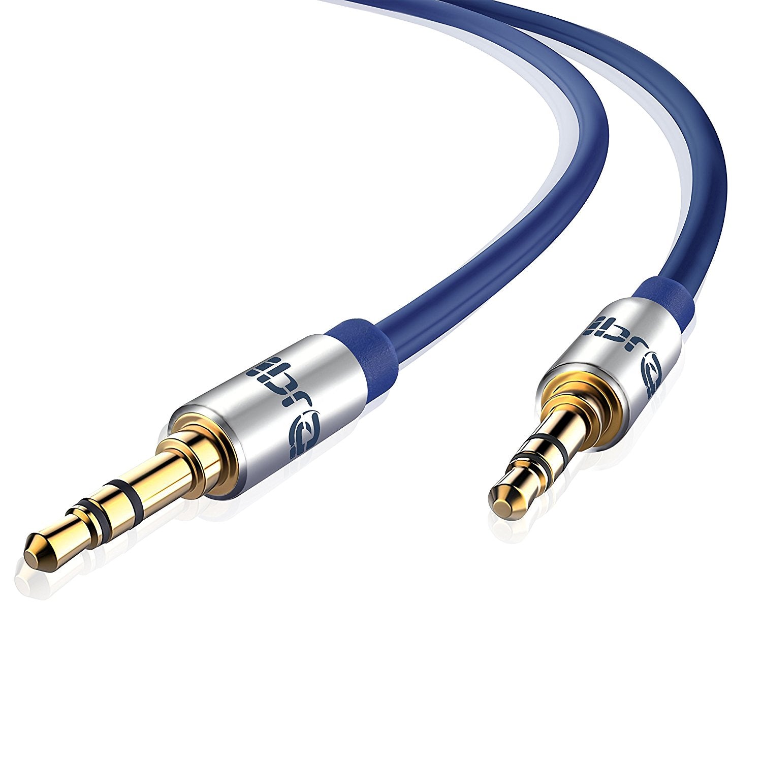 Aux Cable 2M 3.5mm Stereo Pro Auxiliary Audio Cable - for Beats Headphones Apple iPod iPhone iPad Samsung LG Smartphone MP3 Player Home / Car etc - IBRA Blue