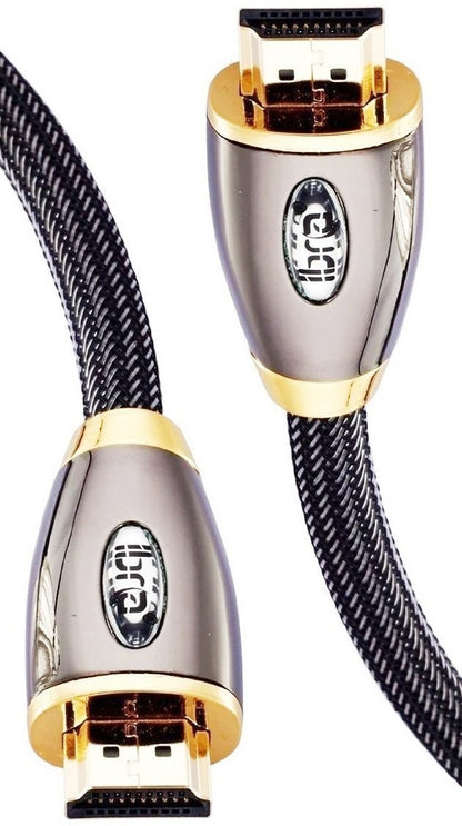IBRA RED HDMI Cable 10M - 4K UHD HDMI 2.0(4K@60Hz) Ready -18Gbps-28AWG Braided Cord -Gold Plated Connectors -Ethernet,Audio Return -Video 4K 2160p,HD 1080p,3D -Xbox PlayStation PS3 PS4 PC Apple TV