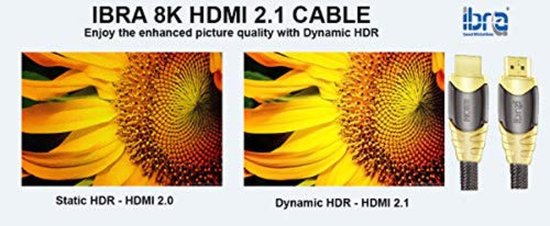 1M Premium 8K 2.1 HDMI cable - IBRA Luxury Series