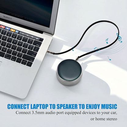 IBRA Flat Aux Cable, 3.5mm Stereo Audio Jack to Jack Cable 3M for Beats Headphones, Apple iPod iPhone iPad, Home Car Stereos, Smartphones, MP3 Player, Speakers,24K Gold Plated Male - Black&White