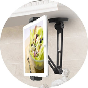 IBRA iPad Stand Clamp Mount Holder, Adjustable Metal Stand for Android and other Devices 4.7"-12.9" Inches