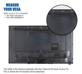 IBRA Ultra Slim Wall Mount Bracket System for Samsung, LG and Philips LED TV. Fits most 13" to 70" Screens