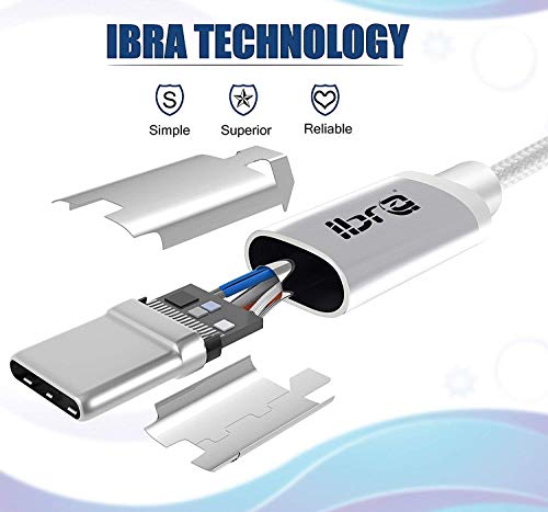 USB C Cable, IBRA USB-C to USB 3.0 cable (3ft/1m), High Durability, for USB Type-C Devices, for Samsung Galaxy S10, S9, MacBook, Sony XZ, LG, V20, G5, G6, HTC 10, Xiaomi 5 & More