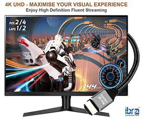 4K HDMI Cable 7M - Ultra High-Speed Lead 18Gbps HDMI 2.0b Cord 4K@60Hz - IBRA Flex Series