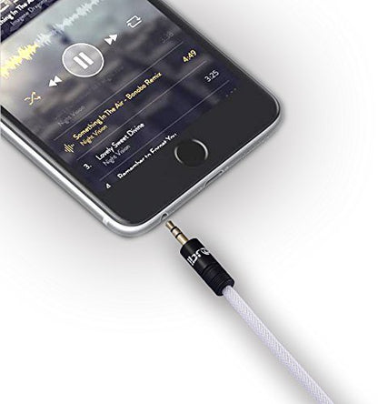 Aux Cable 5M 3.5mm Stereo Premium Auxiliary Audio Cable - for Beats Headphones Apple iPod iPhone iPad Samsung LG Smartphone MP3 Player Home / Car etc - IBRA Black