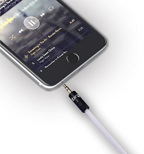 Aux Cable 3M 3.5mm Stereo Premium Auxiliary Audio Cable - for Beats Headphones Apple iPod iPhone iPad Samsung LG Smartphone MP3 Player Home / Car etc - IBRA Black