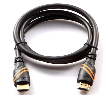 HDMI Cable IBRA HDMI Lead - 3M 4K@60hz HDMI 2.0 Cable Ultra High Speed 18Gbps Support Ethernet, Audio Return Channel, Video 4K UHD 2160p, HD 1080p, 3D, Xbox, PS3, PS4, PC, Samsung TV, Apple TV -Black