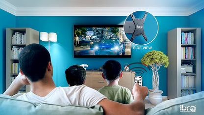 Slim Line TV Wall Mount Bracket with Motorised Remote Controller for LED,LCD,Plasma and 3D Tvs, Suitable for Screen Sizes 32 to 55 inch.