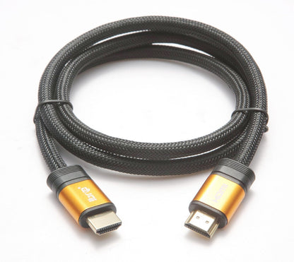 IBRA Orange HDMI Cable 2M - UHD HDMI 2.0 (4K@60Hz) Ready -18Gbps-28AWG Braided Cord -Gold Plated Connectors -Ethernet,Audio Return-Video 4K 2160p,HD 1080p,3D -Xbox PlayStation PS3 PS4 PC Apple TV