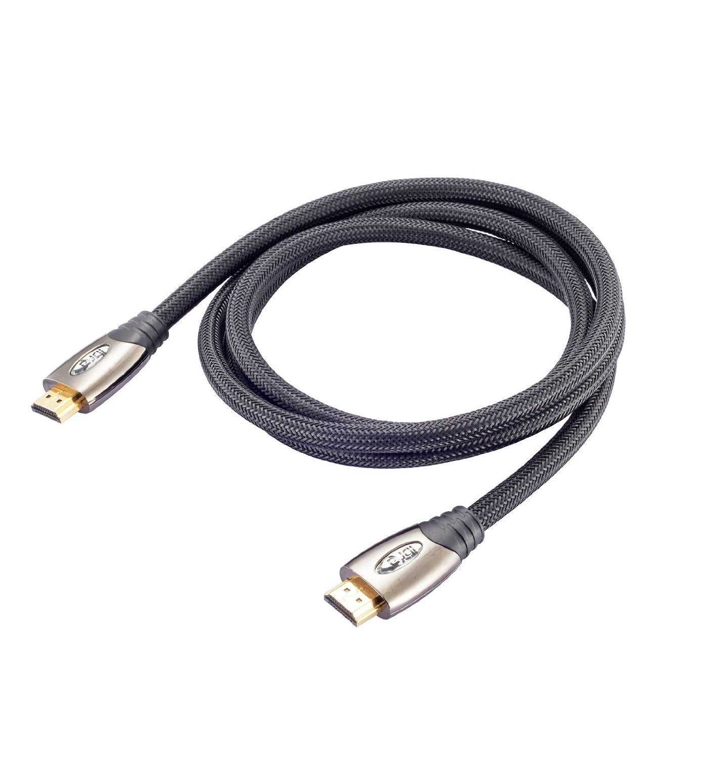 High Speed HDMI Cable v2.0/1.4a 18Gbps 3D TV 2160p PS4 SKY HD 4K@60Hz Ultra HD Ethernet Audio Return Virgin BT Gold Connectors Nylon Braided - 4M - IBRA PLATINUM