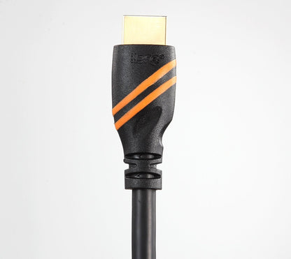 HDMI Cable IBRA HDMI Lead - 3M 4K@60hz HDMI 2.0 Cable Ultra High Speed 18Gbps Support Ethernet, Audio Return Channel, Video 4K UHD 2160p, HD 1080p, 3D, Xbox, PS3, PS4, PC, Samsung TV, Apple TV -Black