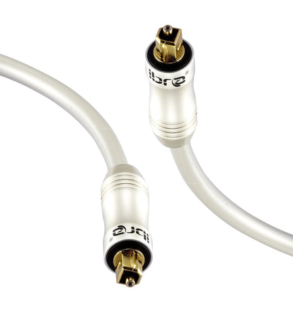 IBRA PEARL 3M - Digital Optical Cable | Toslink / Audio Cable | Fibre Optic Cable | Suitable for PS3, Sky, Sky HD, LCD, LED, Plasma, Blu-ray, AV Amps