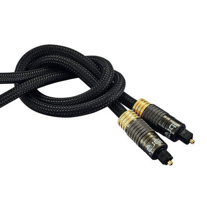 IBRA Muzil Gold 5M - Digital Optical Cable | Toslink / Audio Cable | Fibre Optic Cable | Suitable for PS3, Sky, Sky HD, LCD, LED, Plasma, Blu-ray, AV Amps