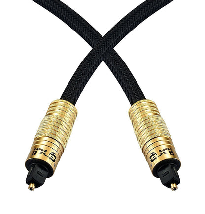 Optical Toslink Digital Audio Cable - Suitable for PS3,Sky,Sky HD,LCD,LED,Plasma, Blu Ray to Connect with Home Cinema Systems,AV Amps -1M - IBRA PREMIUM BLACK