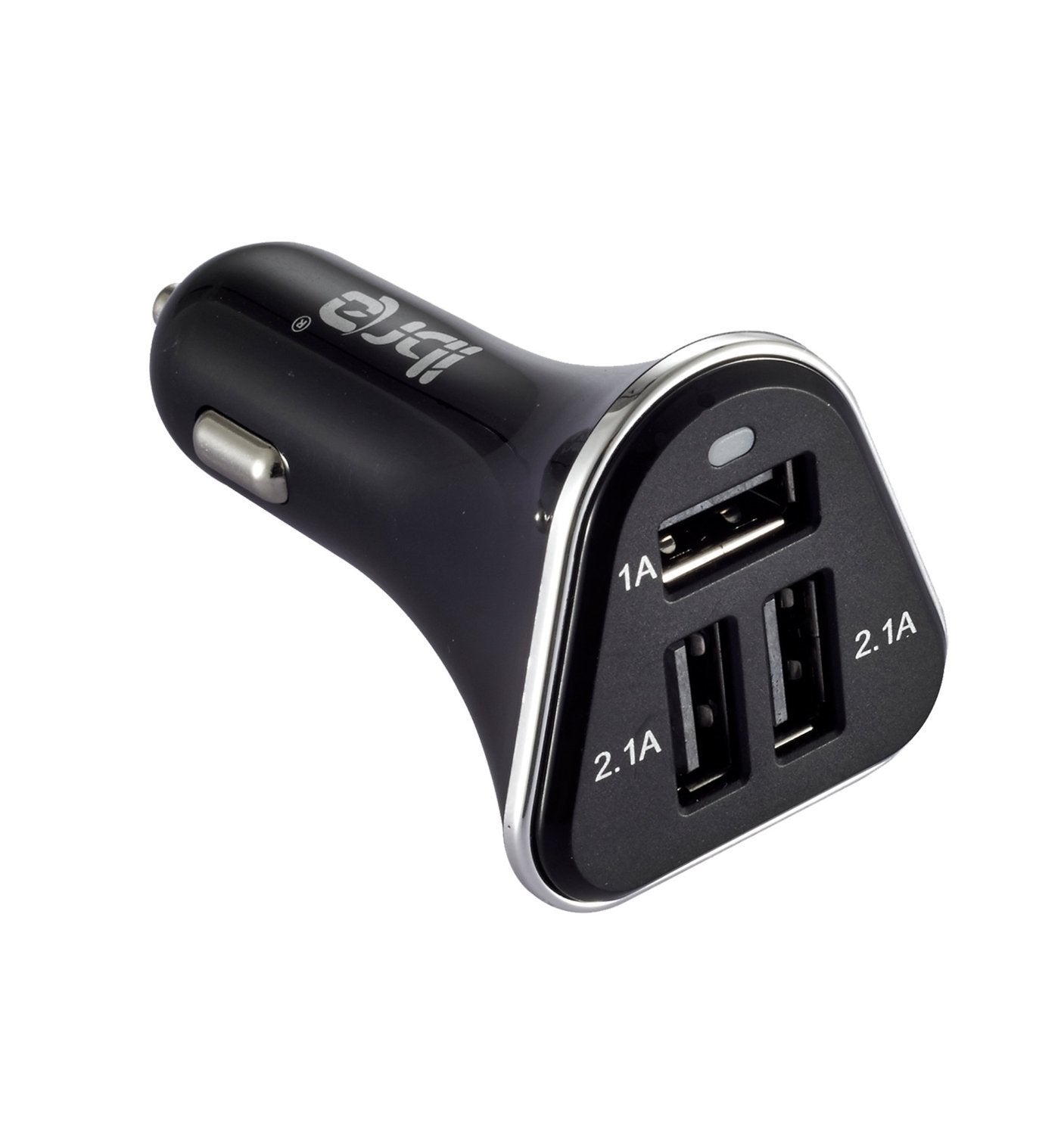 IBRA Car Charger, 3-Port 5.1A(2.1A 2A 1A) Aluminum Panel Rapid USB Car Charger for iPhone 6 6 Plus iPhone 5/5s/5c iPhone 4 4S iPad 1 2 3 iPad mini iPad Air iPod 5th iPod classic iPod nano iPod touch Samsung Galaxy Smartphones Tablets Android Smartphones