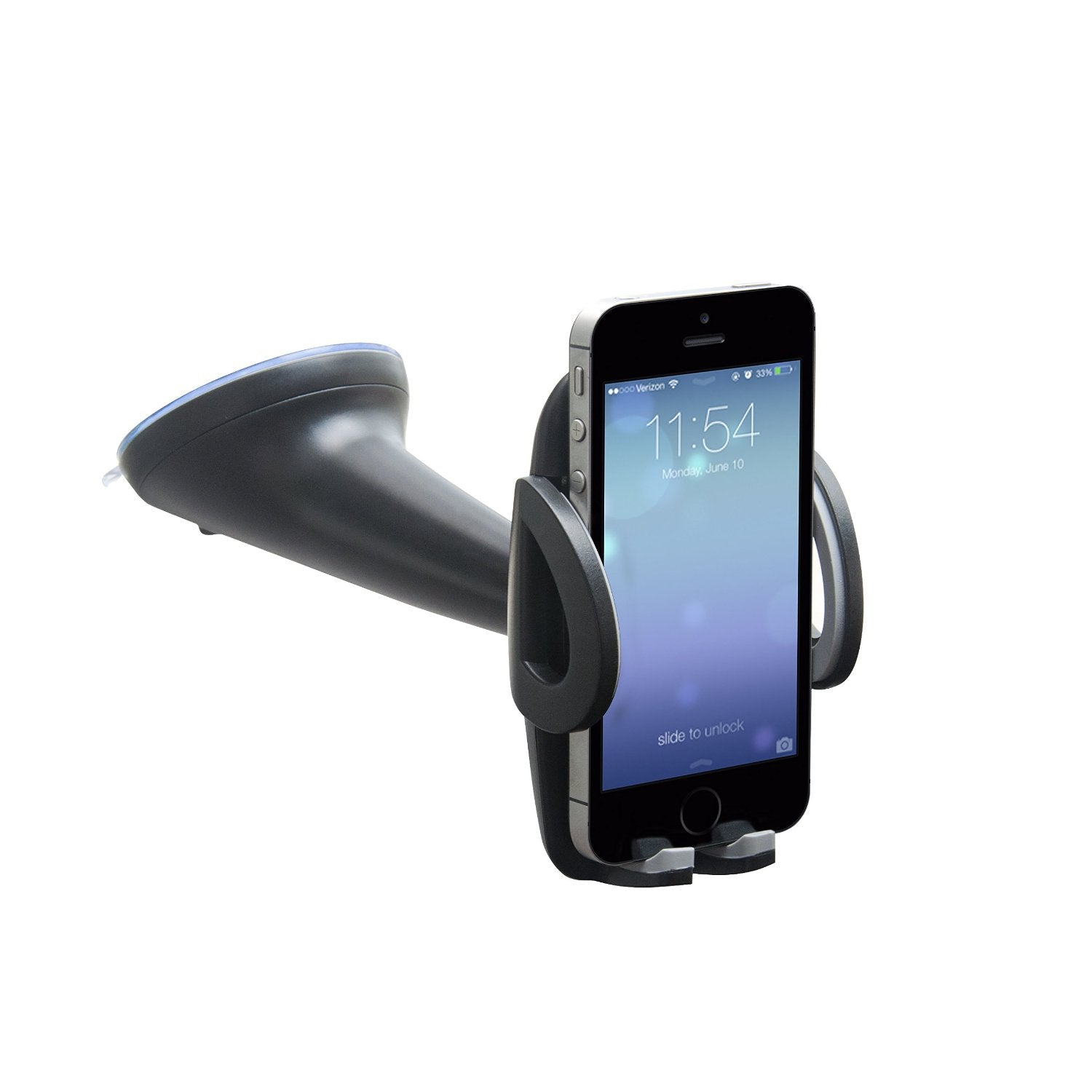 Car Phone Holder Mount Universal Cradle Windshield for iPhone 7 7Plus 6 plus 5s Samsung S5 Moto G & Other Mobile Phones of Width 50mm - 100mm 360 Degree Rotation - IBRA