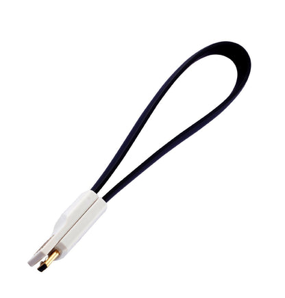 IBRA 0.2M Magnet Short and Compact Micro USB Charging/Sync Data Cable for for Samsung Galaxy S4 i9500 i9300 N7100 Nokia HTC Sony Xperia Series and all Mobilephones/Tablets/Cameras/Sat Nav -7.5Inch - Black