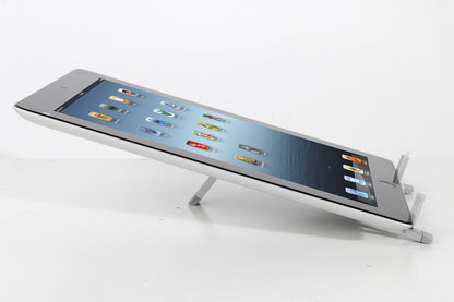 IBRA Portable Lightweight Universal Foldable Desk Stand For iPad, iPad 2, iPad 3 Notebooks, Laptops, Netbooks & Tablet PCs - Silver