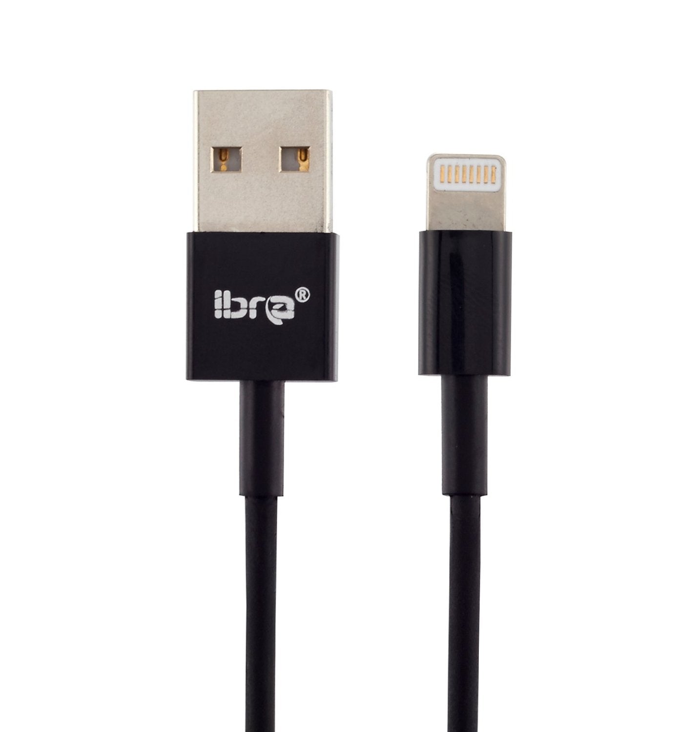 IBRA Lightning to USB Cable with 3M for iPhone 6 6Plus 5s 5c 5, iPad Air Air2 mini mini2 mini3, iPad 4th Gen, iPod touch 5th Gen, and iPod nano 7th Gen [BLACK]