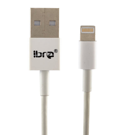 IBRA Lightning to USB Cable with 3M for iPhone 6 6Plus 5s 5c 5, iPad Air Air2 mini mini2 mini3, iPad 4th Gen, iPod touch 5th Gen, and iPod nano 7th Gen [WHITE]