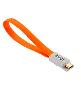 IBRA 0.2M Magnet Short and Compact Micro USB Charging/Sync Data Cable for for Samsung Galaxy S4 i9500 i9300 N7100 Nokia HTC Sony Xperia Series and all Mobilephones/Tablets/Cameras/Sat Nav -7.5Inch - Orange