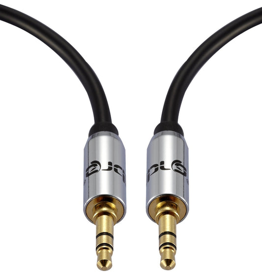 IBRA 3.5mm Stereo Headphone Audio Jack Cable AUX Auxiliary 3.5 to 3.5 Male Lead For iPhone 6 5s 5 5c 4s 4, iPod, Smartphone, MP3 Player - 5M (Black Wire)