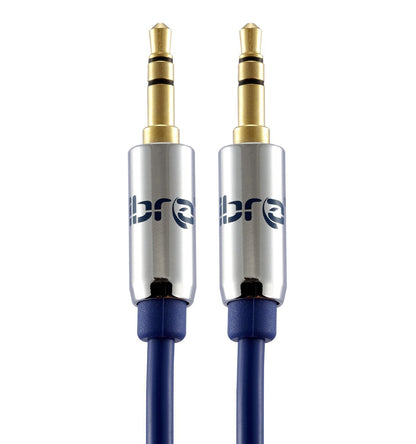 IBRA 3.5mm Stereo Headphone Audio Jack Cable AUX Auxiliary 3.5 to 3.5 Male Lead For iPhone 6 5s 5 5c 4s 4, iPod, Smartphone, MP3 Player - 5M (Blue Wire)